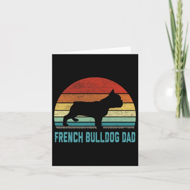 French Bulldog Dad - Dog Lover  Card (Front)