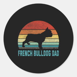 French Bulldog Dad - Dog Lover  Classic Round Sticker