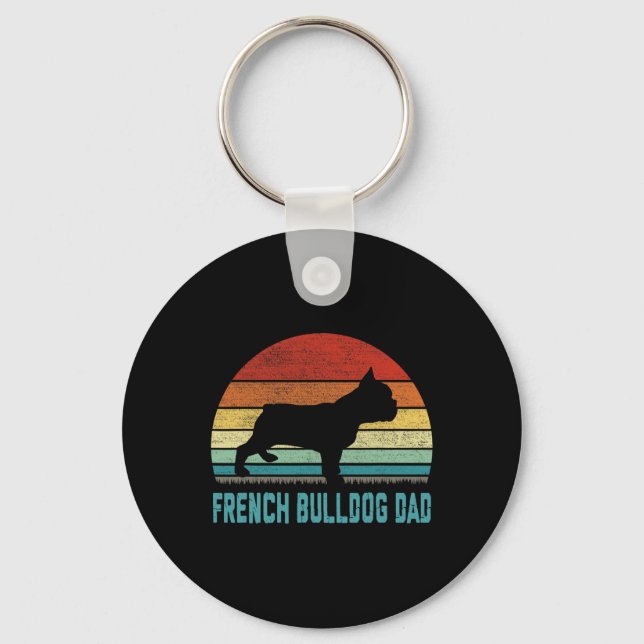 French Bulldog Dad - Dog Lover  Keychain (Front)