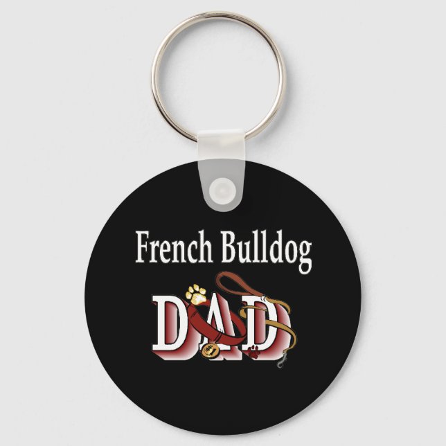 french bulldog dad Keychain (Front)