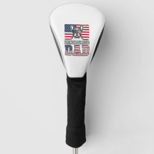 French Bulldog Dad Patriotic Vintage Golf Head Cover