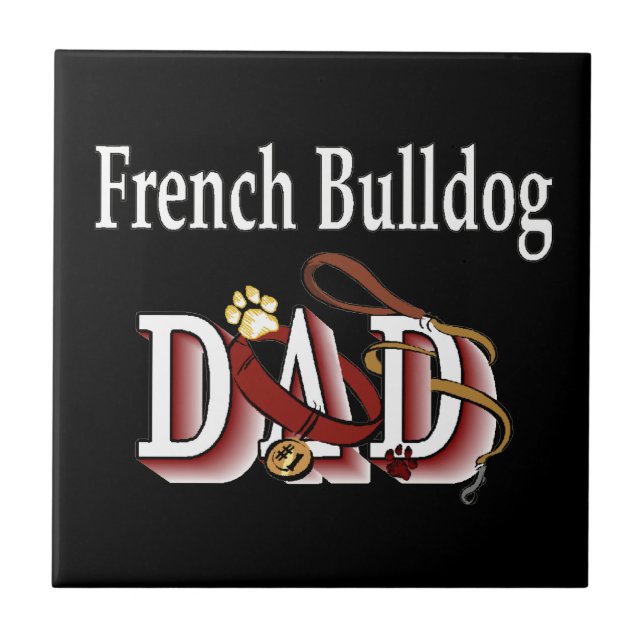 French Bulldog Dad Tile (Front)