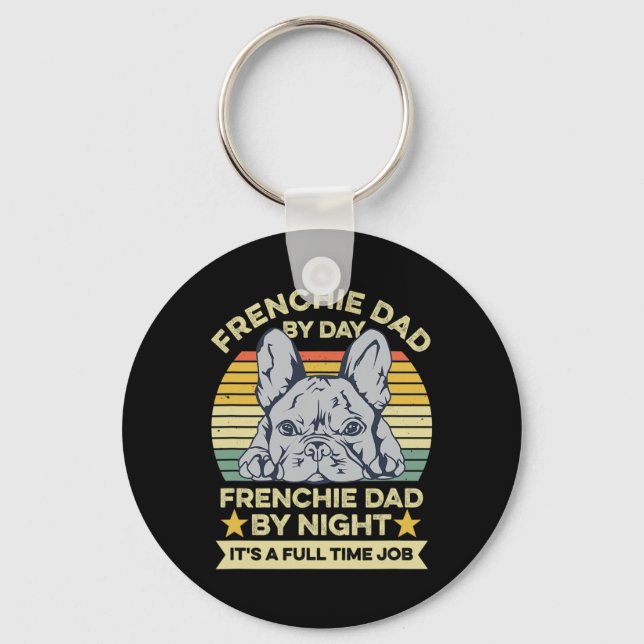 French Bulldog Design For Your Frenchie Dad  Keychain (Front)