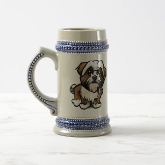 French bulldog design on 22 oz coffee / beer mug