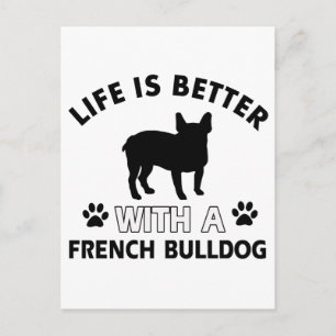 French Bulldog designs Postcard
