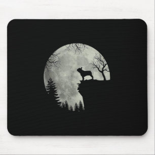 French Bulldog Dog And Moon Halloween Costume Mouse Pad