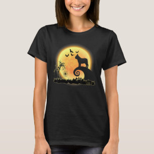 French Bulldog Dog And Moon Halloween Costume T-Shirt