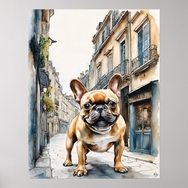 French Bulldog - Dog Art Print (Front)