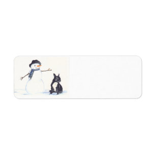 French Bulldog Dog art Return Address Labels