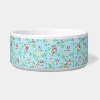 French Bulldog Dog Bowl Spring Floral Pastel Pet