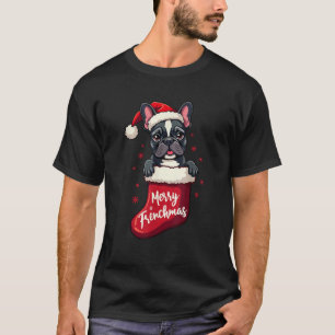French bulldog Dog Christmas 2024 Funny  T-Shirt