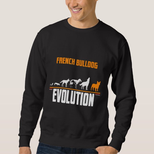 French Bulldog Dog Evolution Sweatshirt (Front)