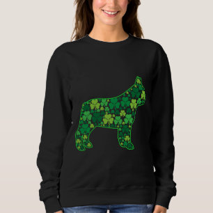 French Bulldog Dog Funny Puppy Shamrocks St Patric Sweatshirt