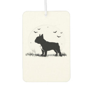 French Bulldog Dog � Halloween Moon Silhouette Ove Air Freshener