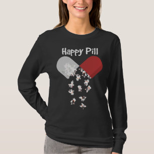 French Bulldog Dog Happy Pill French Bulldog Mom D T-Shirt
