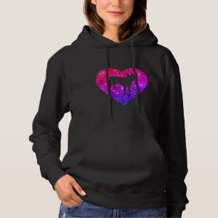 French Bulldog Dog Heart For Girls Ns And Women Hoodie