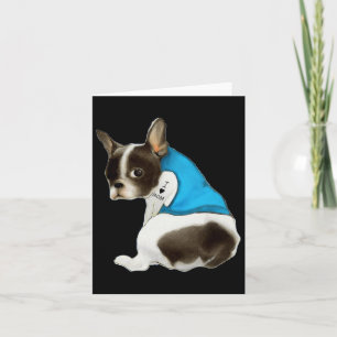 French-bulldog Dog I Love Mom Tattoo French-bulldo Card