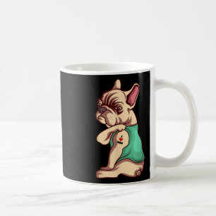 French Bulldog Dog I Love Mom Tattoo Lover Funny G Coffee Mug