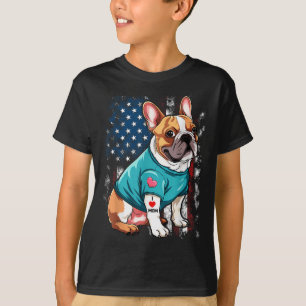 French Bulldog Dog I Love Mom Tattoo Lover Funny T-Shirt