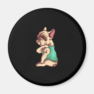 french bulldog dog i love mom tattoo lover gift magnet