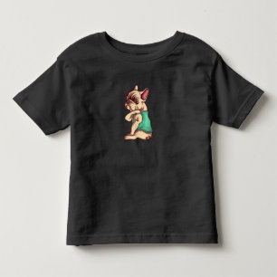 french bulldog dog i love mom tattoo lover gift toddler t-shirt