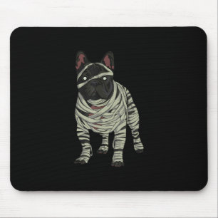 French Bulldog Dog Mummy Halloween Costume Dog Lov Mouse Pad