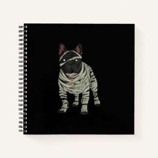 French Bulldog Dog Mummy Halloween Gift Notebook