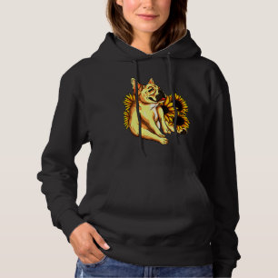 French Bulldog Dog Nature Flowers Hoodie