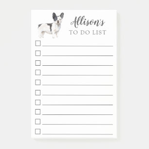 French Bulldog Dog Personalized To Do List Post-it Notes