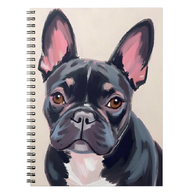 French Bulldog | Dog Pet Painting Notebook (Front)