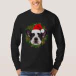 French Bulldog Dog Santa Merry Christmas Dogs Xmas T-Shirt<br><div class="desc">French Bulldog Dog Santa Merry Christmas Dogs Xmas</div>