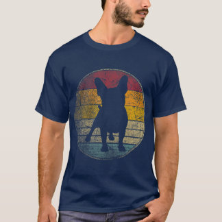 French Bulldog Dog Vintage Distressed Retro 70s T-Shirt