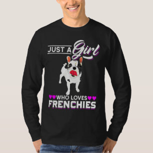 French Bulldog Dog Women Girls French Bulldog T-Shirt