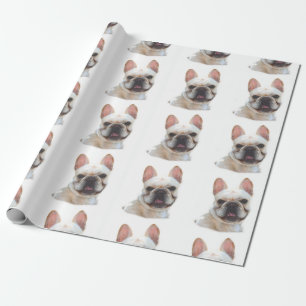 French Bulldog dog wrapping paper