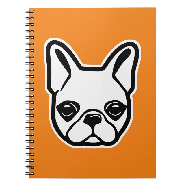 French Bulldog Drawstring Bag Notebook (Front)