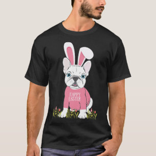 French Bulldog Easter Bunny Ears Graphic T-Shirt