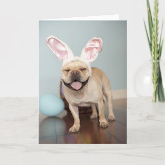French Bulldog Easter Card! Holiday Card