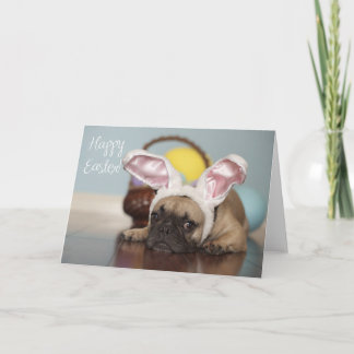 French Bulldog Easter Card! Holiday Card