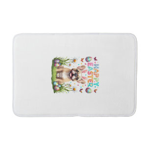 French Bulldog Easter Shirt Funny Frenchie Bunny T Bath Mat