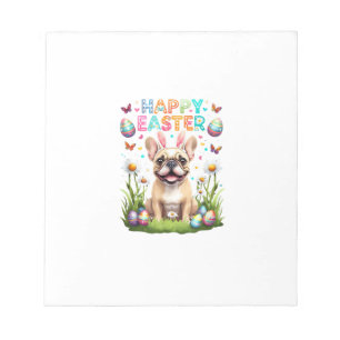 French Bulldog Easter Shirt Funny Frenchie Bunny T Notepad