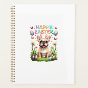 French Bulldog Easter Shirt Funny Frenchie Bunny T Planner