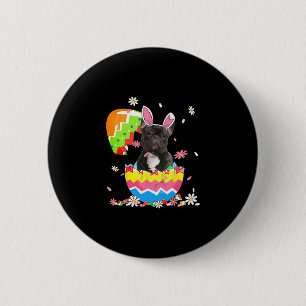 French Bulldog Egg Easter Day Dog Dad Dog Mom 1  2 Inch Round Button