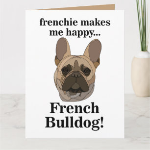 French Bulldog Face Dog Lover Card