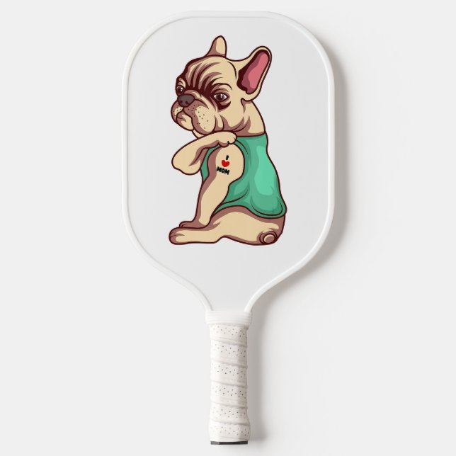 French Bulldog Face Padde Pickleball | Cute Itém  Pickleball Paddle (Front)