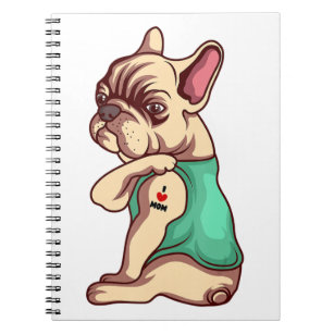 French Bulldog Face School Planner   Birthday Gift Notebook