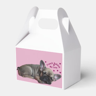 French bulldog favor box