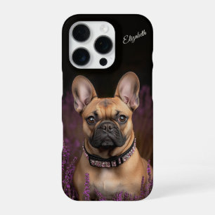 French Bulldog Fawn Frenchie Personalized iPhone 16 Pro Case