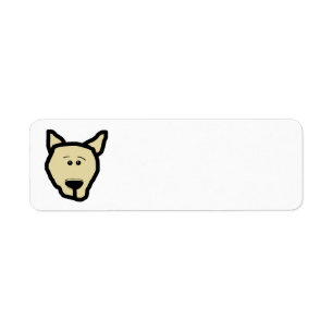 French Bulldog Fawn Head Cartoon