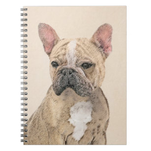 French Bulldog (Fawn Pied) Painting - Dog Art Notebook