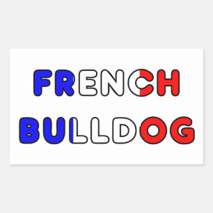 french bulldog flg in name sticker